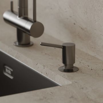 Дозатор Iddis, латунь, PVD светлый графит, Kitchen Line, SDIGM00i59