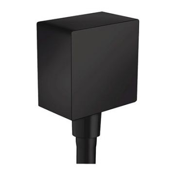 Вывод воды Hansgrohe (Хансгрое) для ручного душа с клапаном, цвет: черный матовый 26455670