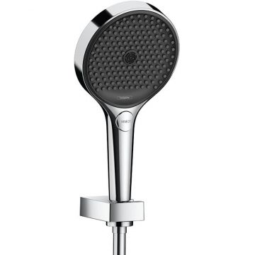 Душевой набор Hansgrohe (Хансгрое) Rainfinity: ручной душ 130 мм, 3jеt, держатель, шланг 160 см, цвет: хром 26852000