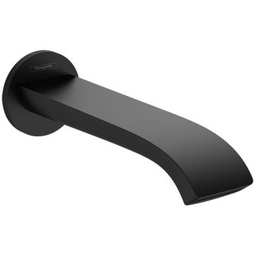 Излив Hansgrohe (Хансгрое) Vivenis для ванны, настенный, цвет: матовый черный 75410670