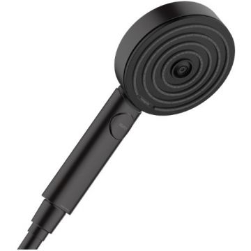 Ручной душ Hansgrohe Pulsify 10.5 см., 3jеt, Relaxation, ЕсоSmаrt, цвет: черный матовый 24111670