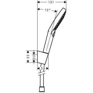 Ручной душ Hansgrohe (Хансгрое) Raindance Select, с держателем, цвет: хром 26721000