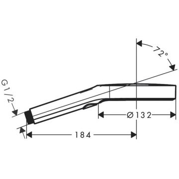 Ручной душ Hansgrohe (Хансгрое) Rainfinity 130 3jеt, цвет: шлифованная бронза 26864140