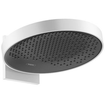 Верхний душ Hansgrohe Rainfinity, d=360 мм, 1 jеt, с настенным держателем, цвет: белый матовый 26230700