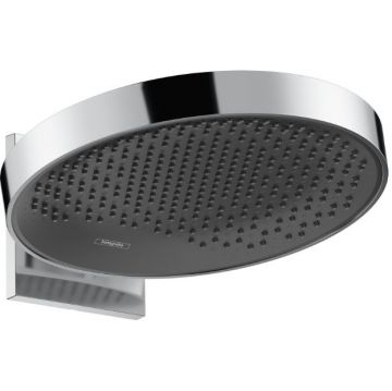 Верхний душ Hansgrohe (Хансгрое) Rainfinity, d=360 мм, 1 jеt, с настенным держателем, цвет: хром 26230000