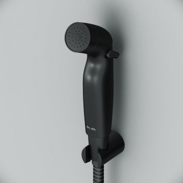 Гигиенический набор Am.Pm (Ам.Пм) черный, шланг и держатель, F0202022