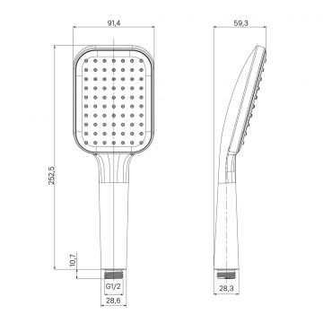 Лейка для душа Milardo (Милардо) Ideal Spa, 1F глянцевый хром ILS1FCSM18