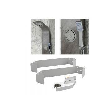 Крепление и кронштейн для душевой панели Gfmark (Гфмарк) 5519, серый