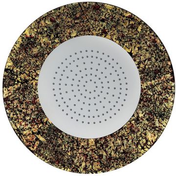 Душевая головка Graffio (Граффито) Laguna, круглая, потолочная, антикальковая 40см, цвет золото-Fantasia scura base oro LA001EOD191