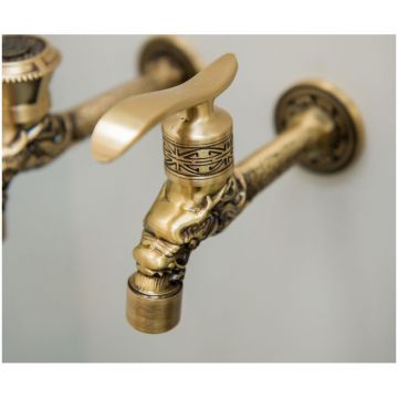 Сливной кран Bronze de Luxe (Бронз Де Люкс) длинный 21595/1 (насадка-рассекатель) бронза