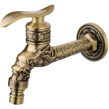 Сливной кран Bronze de Luxe (Бронз Де Люкс) длинный 21595/2 (насадка-шланг) бронза