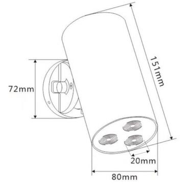 Лейка для душа спот-форма Bronze de Luxe (Бронз Де Люкс) Liberty 501B черный матовый
