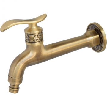 Сливной кран Bronze de Luxe длинный (насадка под шланг) 21598/2