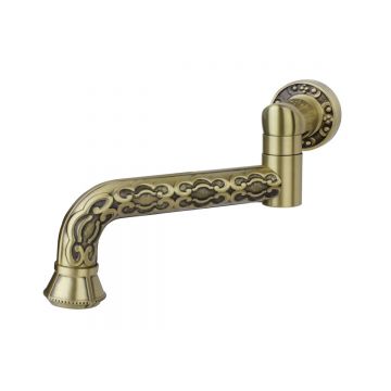 Излив 20 см узорчатый Bronze de Luxe (Бронз Де Люкс) Windsor бронза 15815