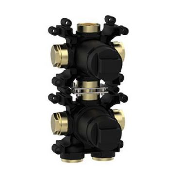 Встраиваемая часть однорычажного смесителя Almar (Алмар) Modular с переключателем на 2 положения, вертикальный модуль E186905