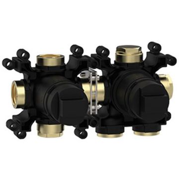 Встраиваемая часть термостатического смесителя Almar (Алмар) Modular с переключателем на 2 положения, горизонтальный модуль E176901