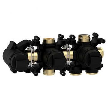 Закладная монокомандного смесителя Almar (Алмар) Modular на 2 потребителя горизонтальная + душ E186903