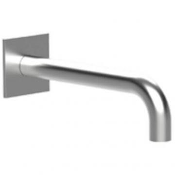 Излив Almar (Алмар) настенный 240 мм с квадратным отражателем, цвет: нержавеющая сталь брашированная АISI 316 E098013.316