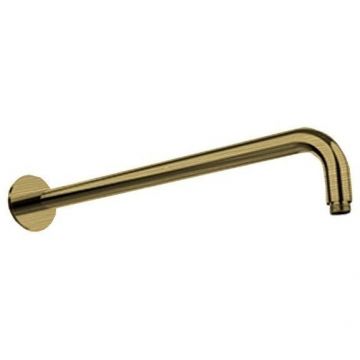 Кронштейн для верхнего душа Almar Arms, настенный 42 см., с круглым отражателем, цвет: латунь брашированная РVD E021115.HB