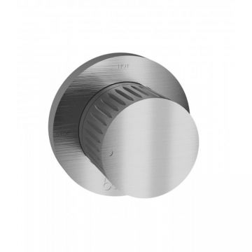 Переключающий вентиль Bongio (Бонгио) Time 2020 внешняя часть на 2 источника, нержавеющая сталь 70525ASEU