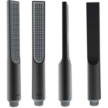 Ручной душ Bossini (Боссини) Apice Slim, цвет: черный матовый B00910.073