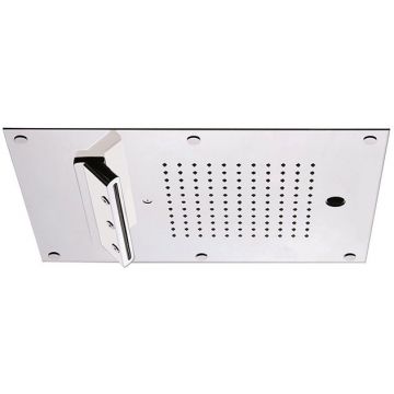 Верхний душ Carimali (Каримали) MyDream 450х30 см, потолочный, 121 форсунка, 3 потока воды: дождь, каскад, распылители, двойной каскад, цвет: хром 23079XN-CRX