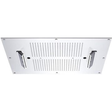 Верхний душ Carimali (Каримали) MyDream 700х50 см, потолочный, 484 форсунки, 4 потока воды: дождь, каскад, распылители, двойной каскад, цвет: хром 23070XN-CRX