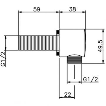 Выпуск воды Cisal (Кисал) Less New, цвет: черный матовый DS01732040