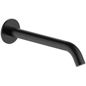 Излив Fantini (Фантини) Nostromo для раковины, 20 см., настенный, цвет: черный матовый 50 13 8430