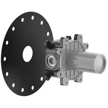 Встраиваемая часть настенного однорычажного смесителя Gessi (Гесси) Ingranaggio, брашированная сталь 63412№ 239