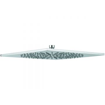 Душевая головка Emmevi (Эммеви) , квадратная, антикальковая, латунь, 300х300 мм, подключение 1/2″, черный матовый, C06658mm300/NEO