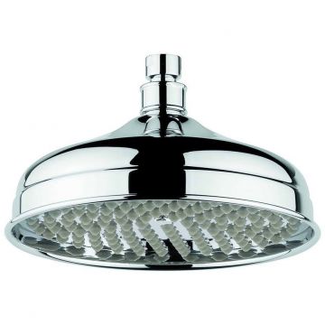 Душевая круглая антикальковая головка Emmevi (Эммеви) 200 мм, подключение 1/2″, цвет золото C00655mm200/OR