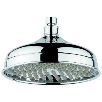 Душевая круглая антикальковая головка Emmevi (Эммеви) 200 мм, подключение 1/2″, цвет хром-золото C00655mm200/CO