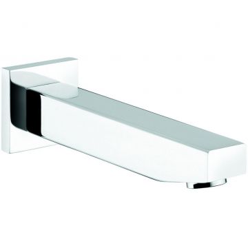 Квадратный излив для внутристенного смесителя Emmevi (Эммеви), цвет зачищенный никель С00669/NS