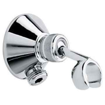 Держатель ручного душа Emmevi (Эммеви), круглый регулируемый, с водоотводом из латуни, золото, C06935/OR