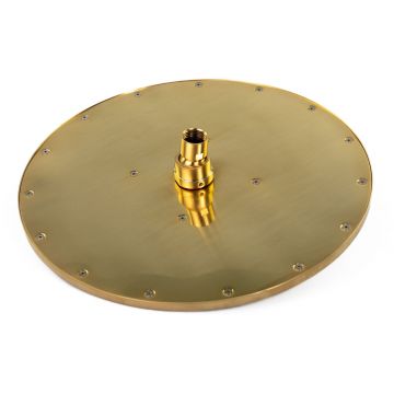 Душевая головка Emmevi (Эммеви) , антикальковая, латунь 300 мм, подключение 1/2″, брашированное золото, C06657mm300/ORS