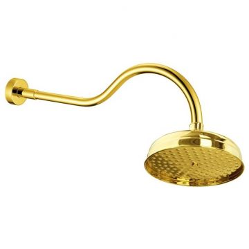 Душевая лейка Богеме Imperiale Бронза 414, Boheme встроенный верхний душ (20см) 414 G (золото)
