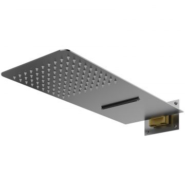 Верхний душ Створки STUDIO S512691GB вороненая сталь, Stworki