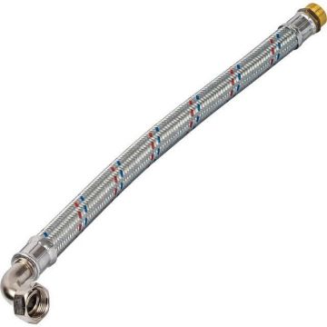 Гибкая подводка Stout (Стаут) для воды НР 1 х ВР 1 угловая 600 мм (SHF-0166-252525)