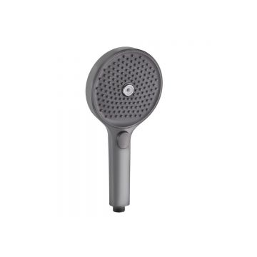 Лейка для душа Hansen (Хансен) 13х26см (3-функций, кнопка) H3023-3 графит