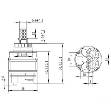 Картридж для смесителя Savol S-FX03