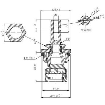 Кран-буксой Savol S-FX10