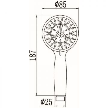 Лейка для ручного душа Savol (Савол) 3 режима S-OP1012 хром