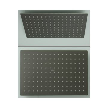 Лейка тропическая для душа Vieir (Виеир) 20х30 прямоугольный V2014-G графит