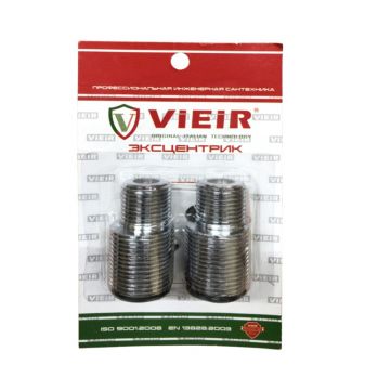 Эксцентрик Vieir (Виеир) 1/2ш. х 3/4ш. прямой короткий PV45