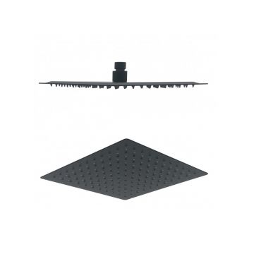 Лейка тропическая для душа Vieir (Виеир) 20х20 квадрат VR2102-20C черный