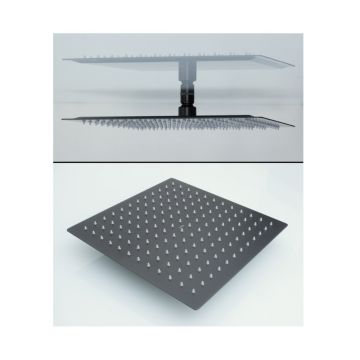 Лейка тропическая для душа Vieir (Виеир) 30х30 квадрат VR2102-30G графит