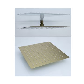 Лейка тропическая для душа Vieir (Виеир) 30х30 квадрат VR2102-30S матовое золото