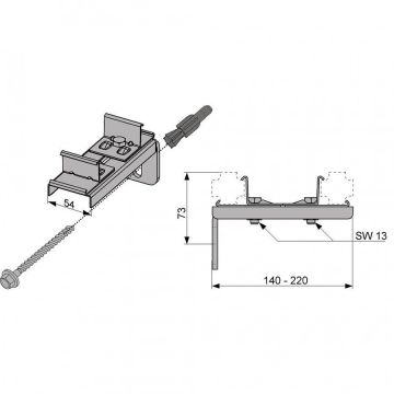 Крепление ТЕСЕ (Тесе) двойное (9030011)