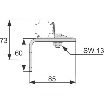 Крепление Uranum (Уранум) одинарное URANUM-P NEW (2109030002)